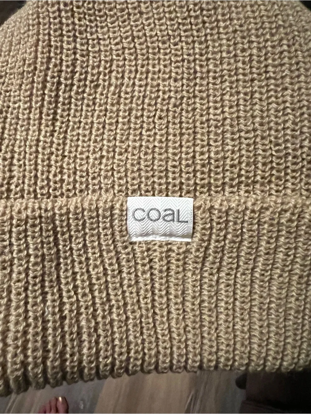 Kids Rib Knit Beanie -only Tan color
